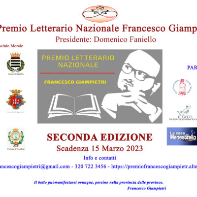 Premio Letterario Nazionale Francesco Giampietri 2° edizione